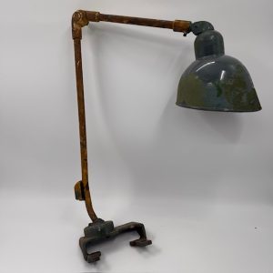 Vintage bureaulamp Siemens station - Emaille