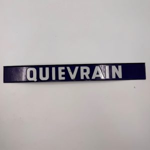 Vintage emaille treinstation - Quievrain