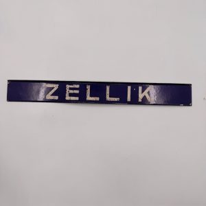 Vintage emaille treinstation - Zellik - handgeschilderde letters