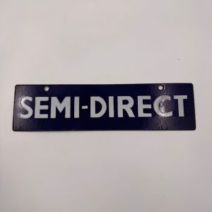 Vintage emaille treinstation - Semi Direct