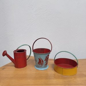 Antiek blikken strand speelgoed +- 1960